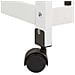 Carrello In Legno 37x37x76 Cm Bianco - Foto miniatura 5