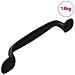 Maniglia per Mobili 250 pcs Nero 130 x 19,4 x 22,3 mm Alluminio - Foto miniatura 1
