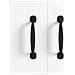 Maniglia per Mobili 250 pcs Nero 130 x 19,4 x 22,3 mm Alluminio - Foto miniatura 6