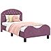 Struttura letto bambini con testata Viola 80 x 160 cm Velluto - Foto miniatura 1