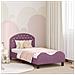 Struttura letto bambini con testata Viola 80 x 160 cm Velluto - Foto miniatura 2