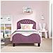 Struttura letto bambini con testata Viola 80 x 160 cm Velluto - Foto miniatura 3