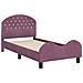 Struttura letto bambini con testata Viola 80 x 160 cm Velluto - Foto miniatura 4