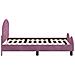 Struttura letto bambini con testata Viola 80 x 160 cm Velluto - Foto miniatura 6