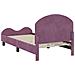 Struttura letto bambini con testata Viola 80 x 160 cm Velluto - Foto miniatura 7
