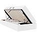 Letto con contenitore e materasso 2 pcs Bianco Pelle - Foto miniatura 1