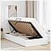 Letto con contenitore e materasso 2 pcs Bianco Pelle - Foto miniatura 4