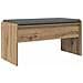 Panca per ingresso Rovere artigianale 83 x 38 x 40 cm - Foto miniatura 7
