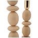 Portacandele Shuttle Rosa E Oro Set 2 Pezzi Ø10x25 E Ø10x33,5 Cm - Foto miniatura 3
