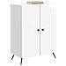 Credenza Bianco Lucido 66 x 34,5 x 90 cm Legno ingegnerizzato - Foto miniatura 2