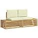 Set di divani da esterno Bianco 182,5 x 63 x 73 cm Poliestere - Foto miniatura 1