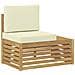 Set di divani da esterno Bianco 182,5 x 63 x 73 cm Poliestere - Foto miniatura 3