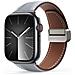 Cinturino Orologio per Apple Watch - Pelle, Grigio - Foto miniatura 3