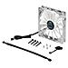 Shark Fan White Edition 12cm, Ventilatore, Computer case, 12 cm, Bianco, 0,30A, 3,6W - Foto miniatura 2