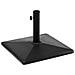 Base Per Ombrellone In Cemento Nero 50 X 50 Cm Cervo - Foto miniatura 4