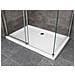 Box Doccia Angolare Reversibile Lusso Parete Fissa E Porta Scorrevole Vetro 8 Mm H. 190 (80 (77-79,5) X 120 (117,5-119))  - Foto miniatura 3