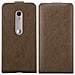 Custodia Compatibile Con Motorola Moto G3 In Bruno Caffè - Coperchio Protettivo In Design Flip Con Chiusura Magnetica - Foto miniatura 3