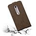 Custodia Compatibile Con Motorola Moto G3 In Bruno Caffè - Coperchio Protettivo In Design Flip Con Chiusura Magnetica - Foto miniatura 7
