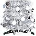 Albero di Natale Artificiale Apribile Argento 180 cm PET - Foto miniatura 3