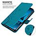 Custodia Compatibile Con Samsung Galaxy A40 / A40s In Blu Fiore - Coperchio Protettivo In Design Floreale Con Chiusura Magnetica, Funzione Stand E Slot Per Carte - Foto miniatura 2