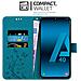 Custodia Compatibile Con Samsung Galaxy A40 / A40s In Blu Fiore - Coperchio Protettivo In Design Floreale Con Chiusura Magnetica, Funzione Stand E Slot Per Carte - Foto miniatura 3