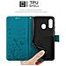 Custodia Compatibile Con Samsung Galaxy A40 / A40s In Blu Fiore - Coperchio Protettivo In Design Floreale Con Chiusura Magnetica, Funzione Stand E Slot Per Carte - Foto miniatura 8