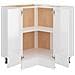 Mobile Angolare “Lyon” Bianco Lucido 75,5x75,5x81,5 cm - Foto miniatura 10