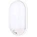Plafoniera Ovale A Led Da Esterno Ip65 20w Bianca Con Rivelatore Presenza Pir - Foto miniatura 1