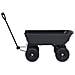 Carrello Manuale Ribaltabile da Giardino 300 kg 75 L Nero - Foto miniatura 3