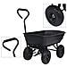 Carrello Manuale Ribaltabile da Giardino 300 kg 75 L Nero - Foto miniatura 1