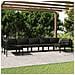 Set Divani Da Giardino 7 Pz Con Cuscini In Alluminio Antracite - Foto miniatura 1