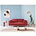 Plano Divano Lineare In Microfibra Tecnica T11 Rosso - Foto miniatura 6