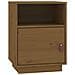 Comodini Miele 2 Pz 40x34x55 Cm In Legno Massello Di Pino - Foto miniatura 7