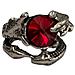 Anello Artiglio Drago Con Pietra Rossa - Pidak Shop - Foto miniatura 1