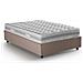 Letto Piazza E Mezza Camilla, Letto Contenitore Con Rivestimento In Tessuto, 100% Made In Italy, Apertura Laterale, Adatto Per Materasso Cm 120x190, Tortora - Foto miniatura 3