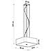 Lampadario Lokko 45 Nero Sl. 0774 - Minimalista Lampadari Nero 105x45x45 Cm - Foto miniatura 4