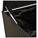 Contenitore Da Giardino Nero 283l In Polyrattan - Foto miniatura 6
