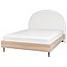 Letto Tessuto Millay 160 X 200 Cm Bianco Sporco - Foto miniatura 4