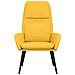 Sedia Relax Giallo Senape In Tessuto - Foto miniatura 3