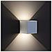 Applique Da Esterno Led 12w 6+6w Bianco 4500k 1200 Lumen Ip65 - Foto miniatura 1