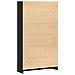 Libreria a 4 Ripiani Rovere Nero 80x24x143 cm in Truciolato - Foto miniatura 8