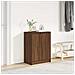 Scarpiera Rovere Marrone 57x34x76 cm in Legno Multistrato - Foto miniatura 1