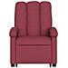 Poltrona Alzapersona Massaggiante Elettrica Rosso Vino Tessuto - Foto miniatura 7