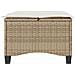Sgabelli Giardino con Cuscini 4pz Beige 55x55x36 cm Polyrattan - Foto miniatura 5
