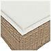 Sgabelli Giardino con Cuscini 4pz Beige 55x55x36 cm Polyrattan - Foto miniatura 7