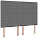 Testiera Design Semplice Grigio Chiaro 160 cm Tessuto Corduroy - Foto miniatura 1