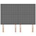Testiera Design Semplice Grigio Chiaro 160 cm Tessuto Corduroy - Foto miniatura 4
