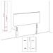 Testiera Design Semplice Grigio Chiaro 160 cm Tessuto Corduroy - Foto miniatura 9