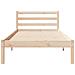 Struttura letto  con testata 100x220 cm in legno massello di pino - Foto miniatura 5