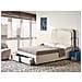 Letto Con Cassetti Contenitori Bouclé Sardent 140 X 200 Cm Bianco Sporco - Foto miniatura 1